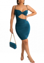 2022 Styles Women Fashion Summer INS Styles Cut Out Mini Dress