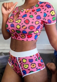 2022 Styles Women Fashion Summer INS Styles Print Short Two Pieces Suit