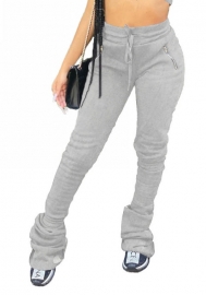 2022 Styles Women Fashion Summer INS Styles Solid Color Bottom Ruffle Long Pants