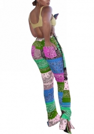 (Only Long Pants)2022 Styles Women Fashion Summer INS Styles Print Long Pants