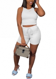 2022 Styles Women Fashion Summer INS Styles Solid Color Short Two Pieces Suit