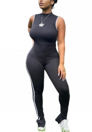 2022 Styles Women Fashion Summer INS Styles Solid Color Sleeveless Jumpsuit