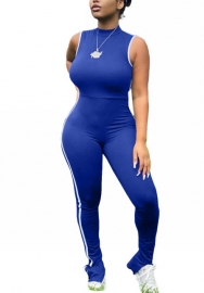 2022 Styles Women Fashion Summer INS Styles Solid Color Sleeveless Jumpsuit