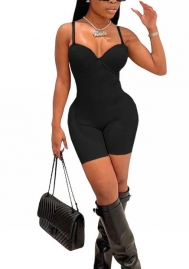 2022 Styles Women Fashion Summer INS Styles Solid Color Strap Jumpsuit Romper