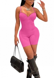 2022 Styles Women Fashion Summer INS Styles Solid Color Strap Jumpsuit Romper