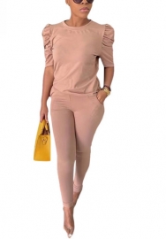 2022 Styles Women Fashion Summer INS Styles Solid Color Two Pieces Suit