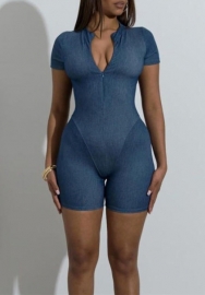 (Real Image)2022 Styles Women Fashion Summer INS Styles Short Sleeve Romper Jumpsuit