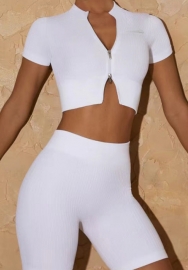 2022 Styles Women Fashion Summer INS Styles Solid Color Short Two Piece Suit