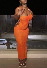 2022 Styles Women Fashion Summer INS Styles  Single Shoulder Maxi Dress