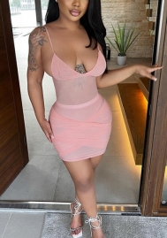 (Real Image)2022 Styles Women Fashion Summer INS Styles Mesh Strap Mini Dress