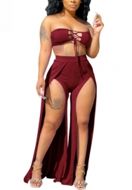 (Real Image)2022 Styles Women Sexy INS Styles Solid Color Two Piece Suit