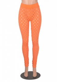 (Real Image)2022 Styles Women Sexy INS Styles Solid Color Hollow Long Pants