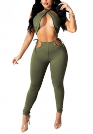 (Real Image)2022 Styles Women Sexy INS Styles Solid Color Two Piece Suit