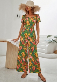 (Real Image)2022 Styles Women Sexy INS Styles Floral Bohemian Jumpsuit