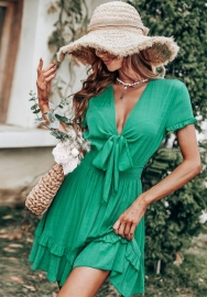 (Real Image)2022 Styles Women Sexy INS Styles Floral Bohemian Mini Dress