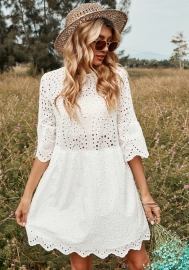 (Real Image)2022 Styles Women Sexy INS Styles Lace Bohemian Mini Dress