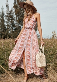 (Real Image)2022 Styles Women Sexy INS Styles Floral Bohemian Maxi Dress
