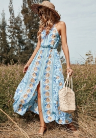 (Real Image)2022 Styles Women Sexy INS Styles Floral Bohemian Maxi Dress
