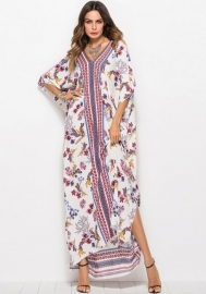 (Real Image)2022 Styles Women Sexy INS Styles Floral Bohemian Maxi Dress