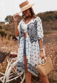 (Real Image)2022 Styles Women Sexy INS Styles Floral Bohemian Open Coat