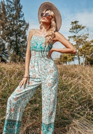 (Real Image)2022 Styles Women Sexy INS Styles Floral Bohemian Jumpsuit