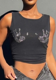 (Real Image)2022 Styles Women Fashion INS Styles Sequin Tank Tops