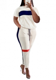 (Real Image)2022 Styles Women Fashion INS Styles Print Two Piece Suit