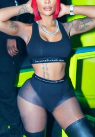 (Real Image)2022 Styles Women Fashion INS Styles Mesh Short Two Piece Suit