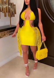 2022 Styles Women Sexy INS Styles Double Tassel Club Dress