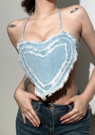 (Real Image)2022 Styles Women Fashion INS Styles Ripped Jeans Tank Tops