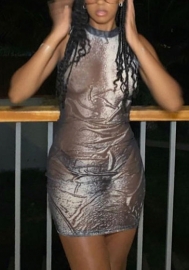 2022 Styles Women Fashion INS Styles Print Mesh Club Dress