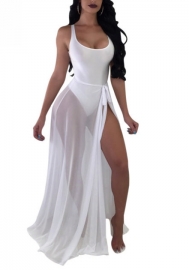 (Real Image)2022 Styles Women Sexy INS Styles Mesh Maxi Dress