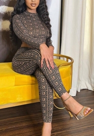 (Real Image)2022 Styles Women Sexy INS Styles Print Two Piece Suit