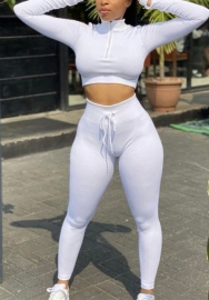 (Real Image)2022 Styles Women Sexy INS Styles Solid Color Yoga Two Piece Suit