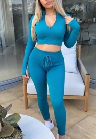 (Real Image)2022 Styles Women Sexy INS Styles Solid Color Yoga Two Piece Suit