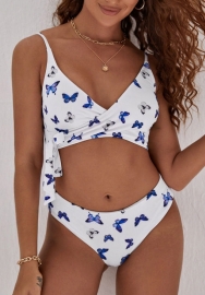 (Real Image)2022 Styles Women Fashion INS Styles Print Butterfly Bikini Set