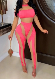 (Real Image)2022 Styles Women Fashion INS Styles Mesh Long Sleeve Jumpsuit