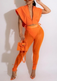 2022 Styles Women Fashion INS Styles Solid Color Two Piece Suit