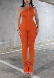 (Real Image)2022 Styles Women Fashion INS Styles Single Shoulder Jumpsuit