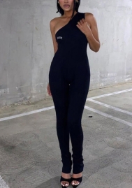 (Real Image)2022 Styles Women Fashion INS Styles Single Shoulder Jumpsuit