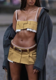 (Real Image)2022 Styles Women Fashion INS Styles OL Two Piece Dress