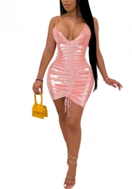 (Real Image)2022 Styles Women Fashion INS Styles Strap Ruffle Mini Dress