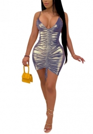 (Real Image)2022 Styles Women Fashion INS Styles Strap Ruffle Mini Dress