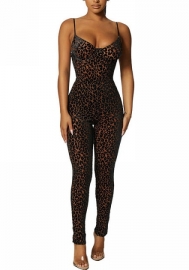 (Real Image)2022 Styles Women Fashion INS Styles Print Strap Jumpsuit