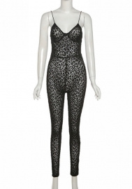 (Real Image)2022 Styles Women Fashion INS Styles Print Strap Jumpsuit