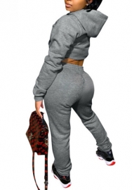 (Real Image)2022 Styles Women Fashion INS Styles Solid Color Hoodie Two Piece Suit