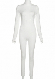 (Real Image)2022 Styles Women Fashion INS Styles Hole Jumpsuit