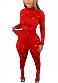 2022 Styles Women Fashion INS Styles Hole Two Piece Suit