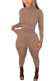 (Real Image)2022 Styles Women Fashion INS Styles Hole Two Piece Suit