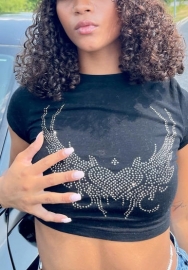 (Real Image)2022 Styles Women Fashion INS Styles Short Sleeve Round Tee Tops